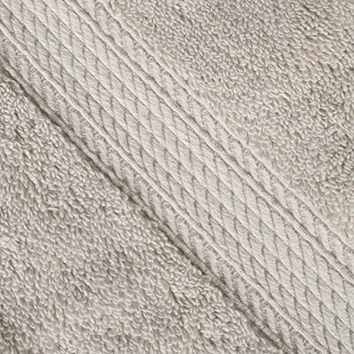 SUPERIOR Egyptian Cotton Plush & Absorbent, Hand Towel Set of 4, Stone