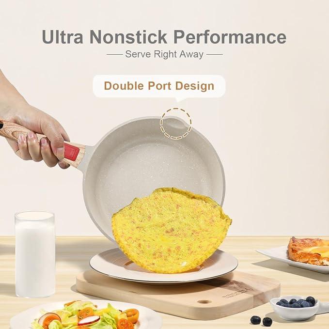 AIKENBBKK 12 Inch Nonstick Deep Frying Pan Skillet with Lid, 5 QT Saute Pan, Non Stick Frying Pans, Compatible with All Stovetops, Detachable Handle, Oven Safe