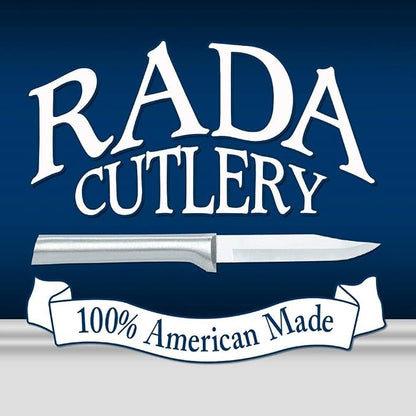 Rada Cutlery Peel, Pare & Slice Gift Set (S18) with Quick Edge Sharpener (R119), 3-piece Knife Set and Knife Sharpener, Stainless Steel Blades, Silver Handle