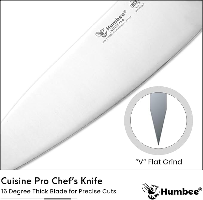 10-Inch Chef Knife, NSF Certified Razor-Sharp High Carbon Stainless Steel Blade – Ergonomic Color Coded Handle, Non-Slip Grip Kitchen Knife, DT-10 Series, Purple