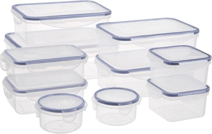 MTR 24PC Value Pack Storage Containers BPA Free Kitchen Storage Dishwasher Safe Microwave Safe Freezer Safe Airtight Silicone Containers Leakproof & Reusable (24)