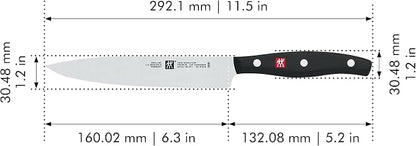 ZWILLING Twin Signature 6-inch Utility Knife, Razor-Sharp, Made in Company-Owned German Factory with Special Formula Steel perfected for almost 300 Years, Dishwasher Safe