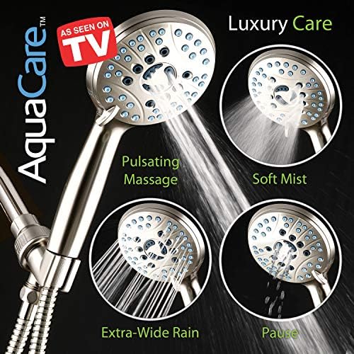 AquaCare 8-mode High Pressure Handheld Shower Head with 2-mode Power Wash