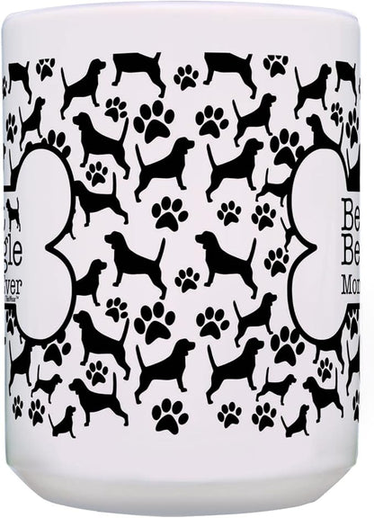ThisWear Dog Mom Gifts Best Beagle Mom Ever Mothers Day Mug 15oz Ceramic Coffee Mug with Handle