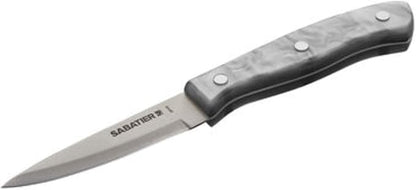 Sabatier Triple Riveted Paring Knife, 3.5-Inch, High-Carbon Stainless Steel, Razor-Sharp Kitchen Knife to Cut Fruit, Vegetables and more, Gray