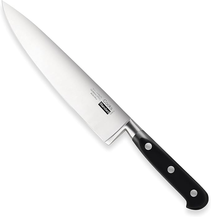 Cooks Standard Classic Cutlery, High Carbon Stainless Steel Knives Set, 8" Chef's Knife and 7" Santoku Knife, Ergonomic Handle, 2-Piece