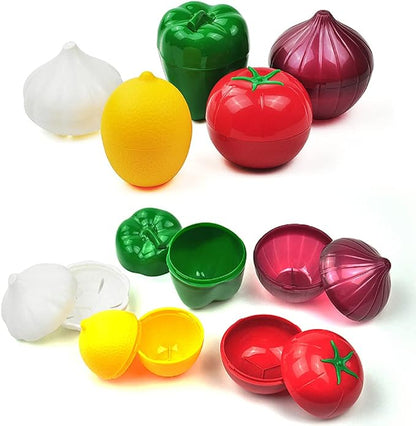 Lily Brown For Creative Kitchen Crisper Vegetable Container Onion Garlic Tomato Lemon Green Refrigerator For Storage B