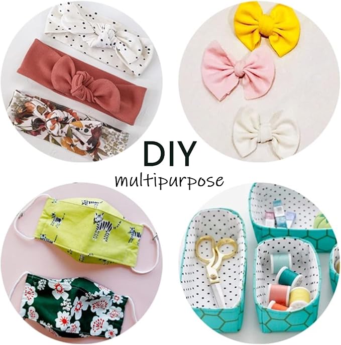 100% Cotton Fabric Bundle - 8 Pre-Cut Squares (20"x20"), Floral Pattern, Perfect for Beginners' Sewing, Quilting & Craft Projects - Green