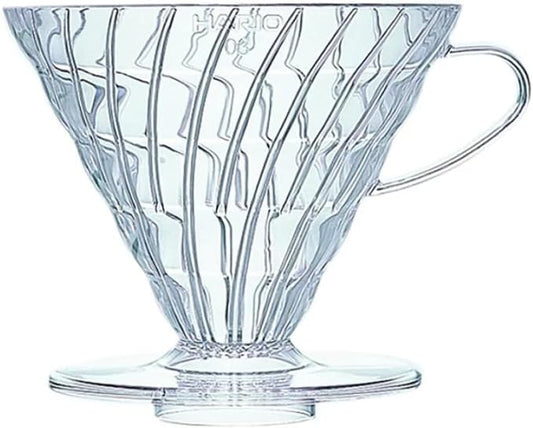Hario V60 Plastic Coffee Dripper, Size 03, Clear