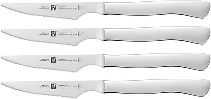 ZWILLING 4-pc Serrated Steak Knife Set, Stainless Steel
