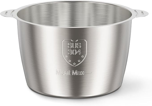 SUS 304 Stainless Steel Bowl Compatible with Ganiza GC10 & GC10-S Food Processor, 1PCS, 8Cup