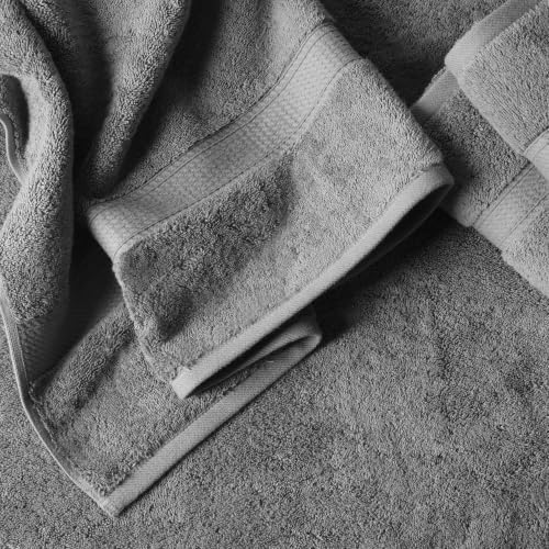 Superior Egyptian Cotton Plush & Absorbent, Bath Towel Set of 4, Charcoal