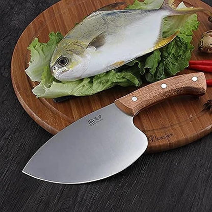 TIJERAS Seafood Market Aquatic Fish Knives Professional Tool Kitchen Knife Sharp Slaughter Fish Special Knife Meat Cleaver, Gifts for Men Women