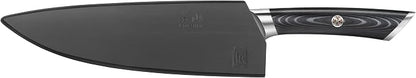 Cangshan KURO Series 8-Inch Chef's Knife with Sheath, High Carbon X-7 Damascus Steel, 504258