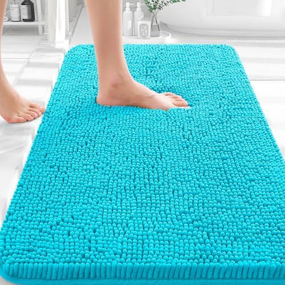 OLANLY Bathroom Rugs 35x24, Extra Soft Absorbent Chenille Bath Rugs