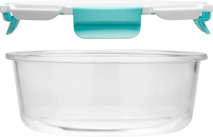 EatNeat Glass Food Storage Containers with Airtight Locking Lids – Durable & Sleek – Oven-to-Table, Microwave, Freezer & Dishwasher Safe – Includes Large, Medium & Small Sizes – Giftable 10-Pack Set