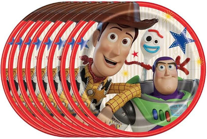 Unique Toy Story Birthday Party Supplies Bundle Pack includes 24 Lunch Paper Plates