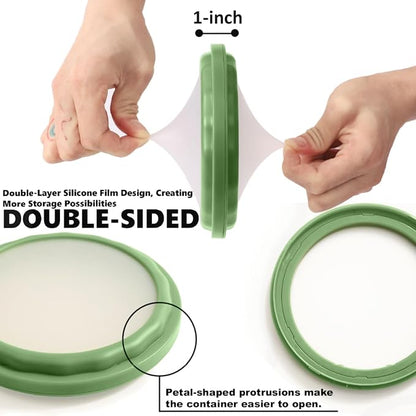 4-Piece Food Storage Containers Set – Avocado Saver, Onion Keeper, Silicone Kitchen Organizers for Fridge, Reusable & Fresh-Keeping Design