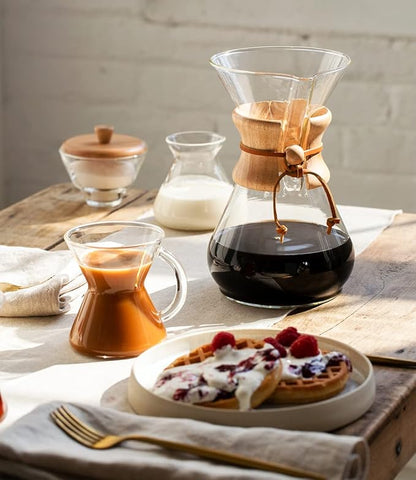 Chemex Pour-Over Glass Coffeemaker - Classic Series - 8-Cup - Exclusive Packaging