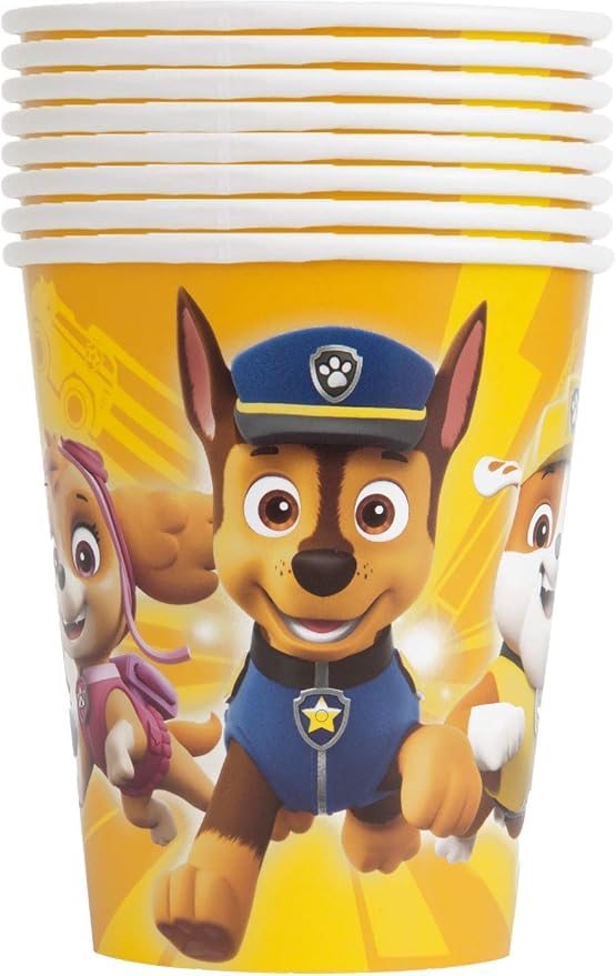 Paw Patrol Birthday Party Supplies Bundle includes 16 Party Paper Cups
