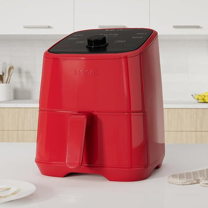 Instant Pot Vortex 2QT Mini Air Fryer, Small Air fryer that Crisps,Reheats,Bakes,Roasts for Quick Easy Meals,Includes over 100 In-App Recipes, is Dishwasher-Safe, from the Makers of Instant Pot, Red