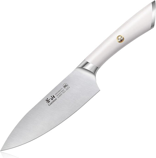 Cangshan ELBERT Series German Steel Forged Chef's Knives (White, 6-Inch)