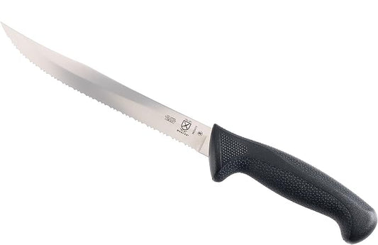 Mercer Culinary Millennia Black Handle Tiger Edge Slicer, 8-Inch
