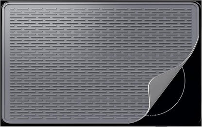 Stove Top Cover for Electric Stove- Range Covers for Electric Stove,Silicone XXL Dish Drying Mat, Glass Cooktop Covers, Flat RV Range top Mats (Gray, 36"x21")