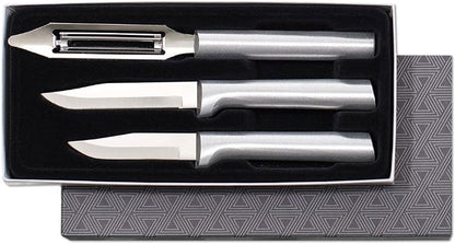 Rada Cutlery Kitchen Basics Gift Set (S56), 3-Piece Knife Set, Silver Handle