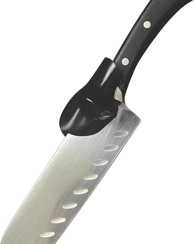 EverGrip Ergonomic Grip for Chef Knife & Kitchen Knives - Helper for Precise Cutting & Improved Cutting Comfort | Cooking Knife Tool Accessory & Pinch Grip Trainer