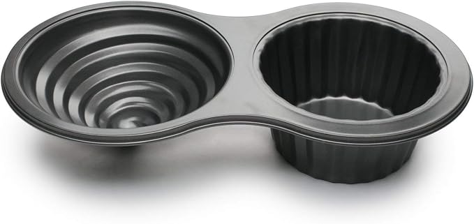 Fox Run Giant Cupcake Pan, Non-Stick Carbon Steel, 8 x 15.5 x 3.25 inches