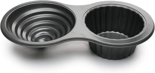 Fox Run Giant Cupcake Pan, Non-Stick Carbon Steel, 8 x 15.5 x 3.25 inches