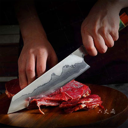 Professional Chef Knife Kitchen Knife Sharp Blade Cleaver Slicer Japanese 440C Steel Kitchen Knives Kitchen Tools Santoku Knife (JDH04)