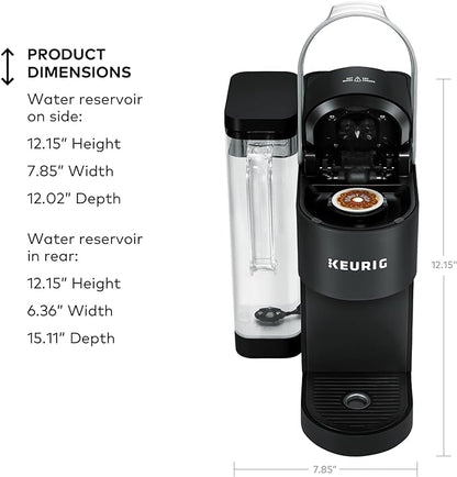 Keurig K-Supreme Single Serve K-Cup Pod Coffee Maker, MultiStream Technology, 4 Brew Sizes, 66oz Dual-Position Removable Reservoir, Black