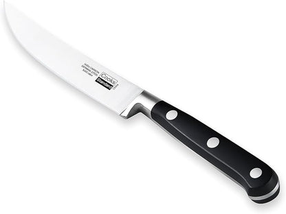 Cooks Standard Classic Cutlery Steak Knives Set, High Carbon Stainless Steel, Ergonomic Handle, 6-Piece, Black