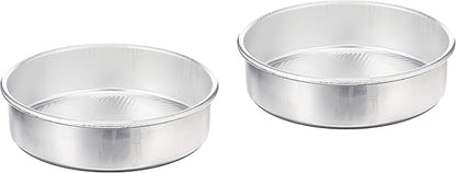 Nordic Ware Prism 9-Inch Round Cake Pan, 2-Pack, Natural