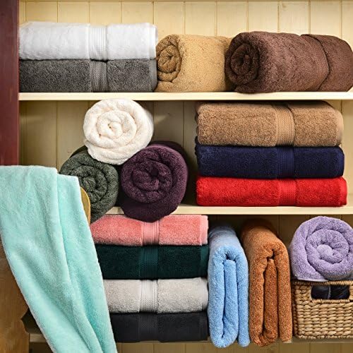 Superior Egyptian Cotton Plush & Absorbent, Face Towel Set of 6, Toast