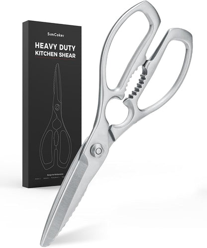 Kitchen Scissors, Forged Stainless Steel Heavy Duty Kitchen Shears, Dishwasher Safe Cooking Scissors for Meat, Poultry & Vegetables