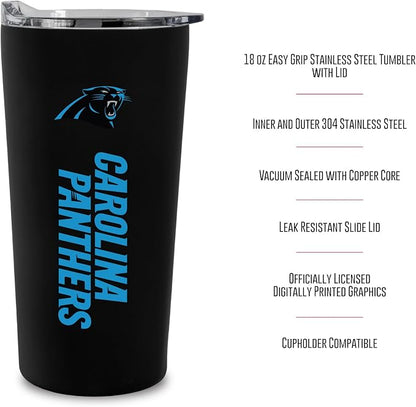 Rico Industries NFL Football Soft Touch, Easy Grip Tumbler
