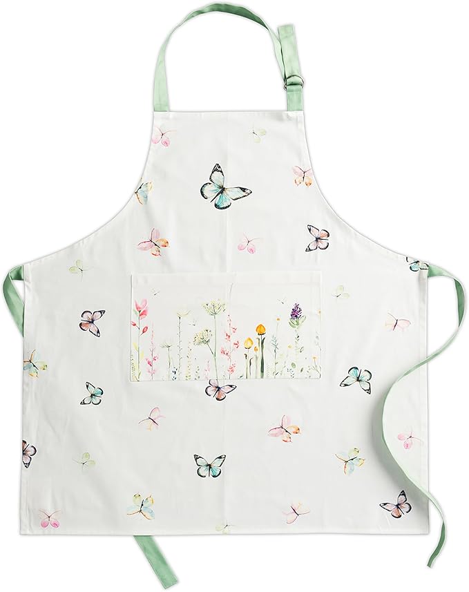 Maison d' Hermine 100% Cotton Apron for women with Pocket Kitchen Chef Apron for Men Cooking Spring Summer