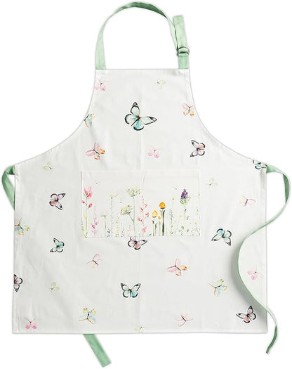 Maison d' Hermine 100% Cotton Apron for women with Pocket Kitchen Chef Apron for Men Cooking Spring Summer