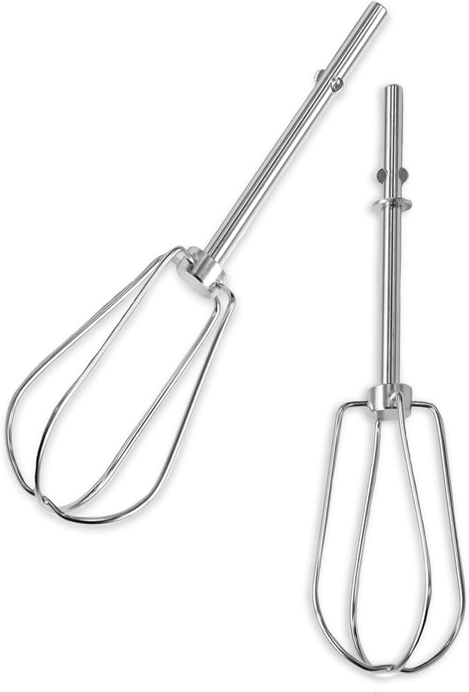 Hand Mixer Beaters for KitchenAid, Turbo Beaters Compatible with W10490648, KHM2B, AP5644233, PS4082859 Parts (2 Pack)