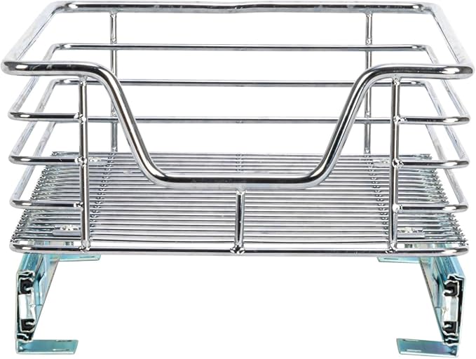 Household Essentials Chrome-Plated Steel Under-Cabinet Pull-Out Organizer