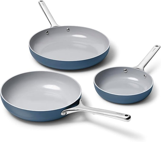 Caraway 8in + 10in Fry + 12in Fry Set Navy
