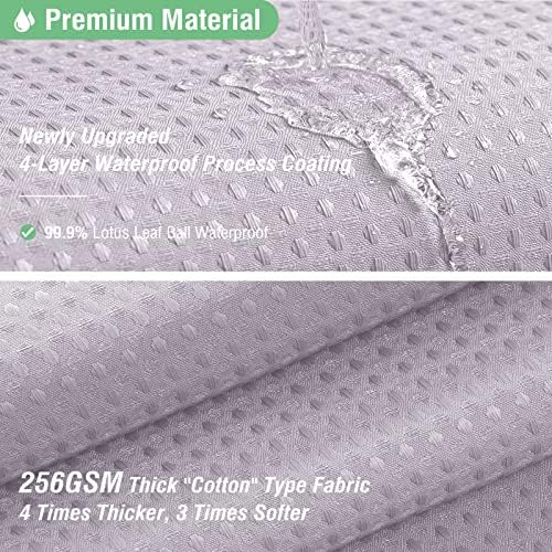 Dynamene Stall Waffle Shower Curtain 256 GSM Heavy Fabric 54x78 Lavender