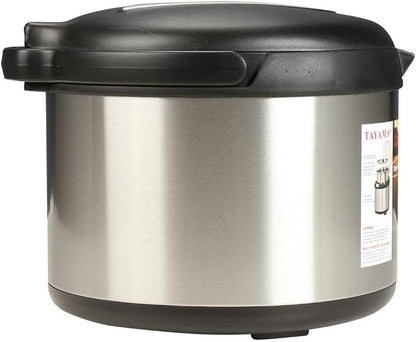 Tayama Stainless Steel Thermal Cooker,Black,5 Qt.