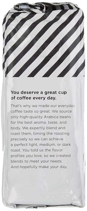 Amazon Fresh Decaf Colombia Ground Coffee, Medium Roast, 12 Ounce (Pack of 2)