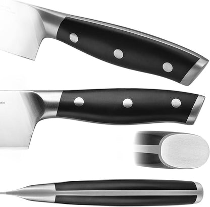 Klaus Meyer Stahl High Carbon Exclusive German Steel 8 inch Chef's Knife (Black)