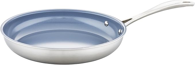 ZWILLING Spirit 3-ply 10-pc Stainless Steel Ceramic Nonstick Pots and Pans Set, Dutch Oven, Fry Pan