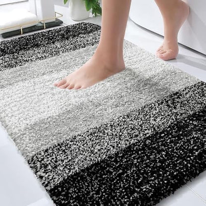 OLANLY Bathroom Rugs Mat 30x20, Extra Soft Absorbent Microfiber Bath Rugs